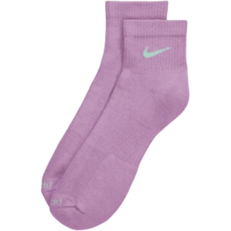

Носки до середины икры женские Nike 3 пары (фиолетовый+белый+зеленый)