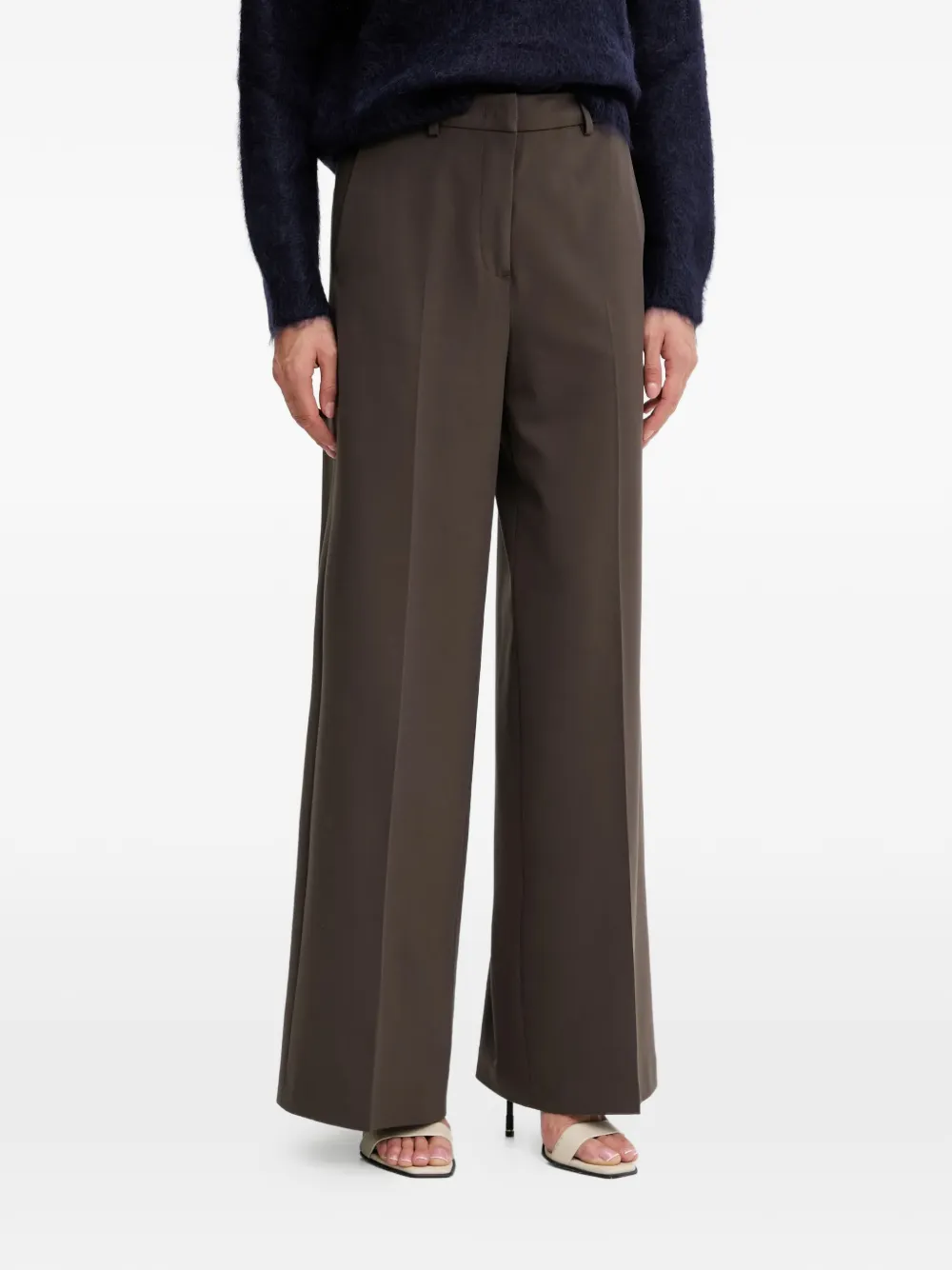 

Брюки с потайной застежкой Blugirl, коричневый