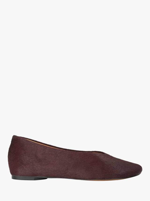 Высокие кожаные лодочки Dune London, Burgundy