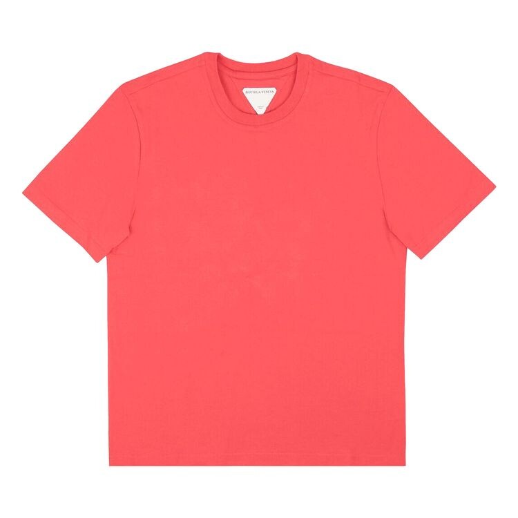 

Футболка Bottega Veneta Short-Sleeve Crewneck T-Shirt Red, красный