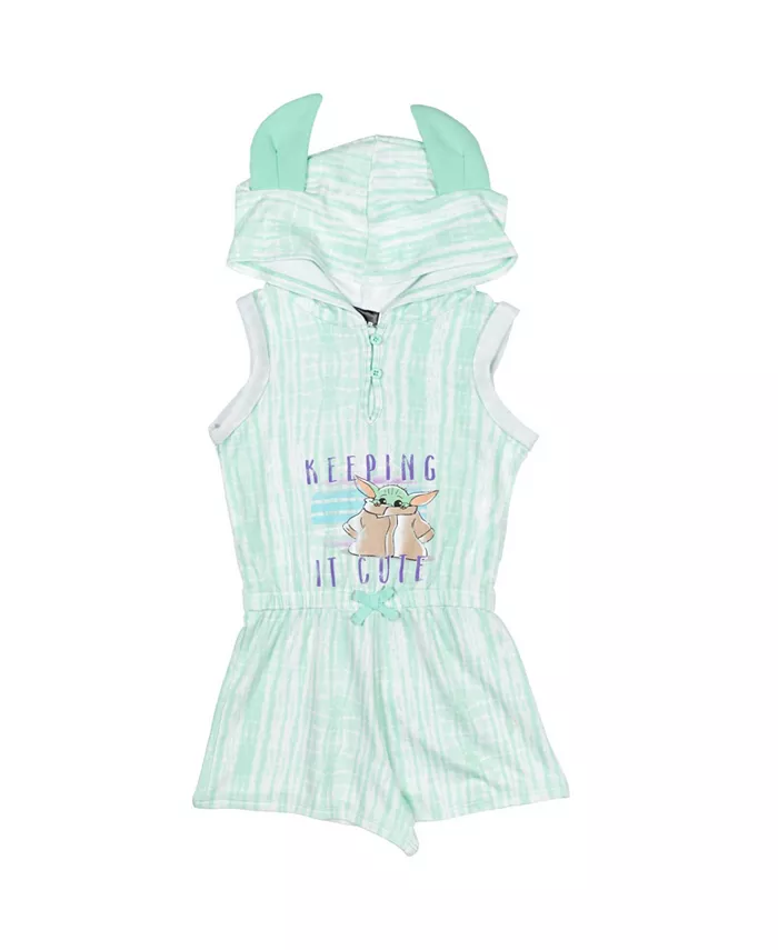 

Детский комбинезон Star Wars The Mandalorian The French Terry Romper для девочек Starwars, зеленый