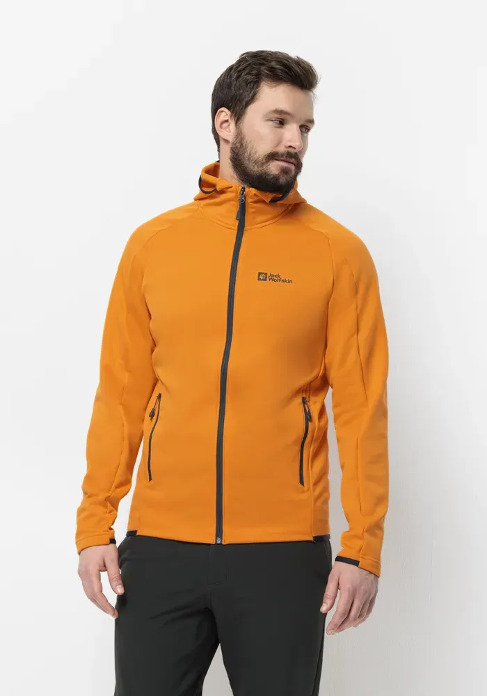 

Флисовая куртка Jack Wolfskin "ALPGRAT HOODED FZ M", с капюшоном, цвет Dragon-Fire