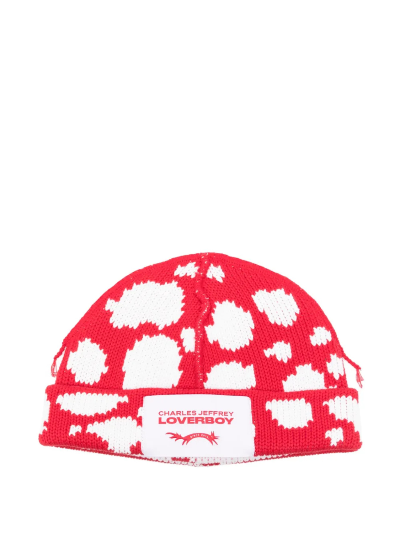 

Charles Jeffrey Loverboy шапка бини с отворотом, красный