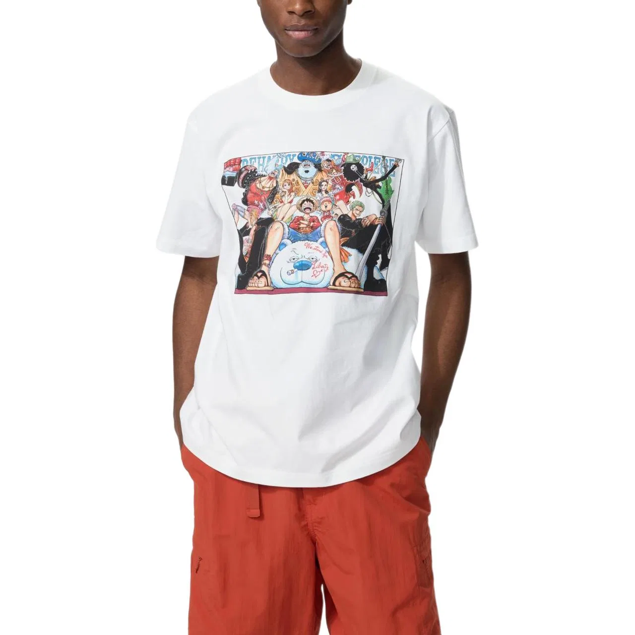 Футболка x HAIZEIWANG,LIANMINGKUAN Shueisha SS26 Unisex белая — фото 3