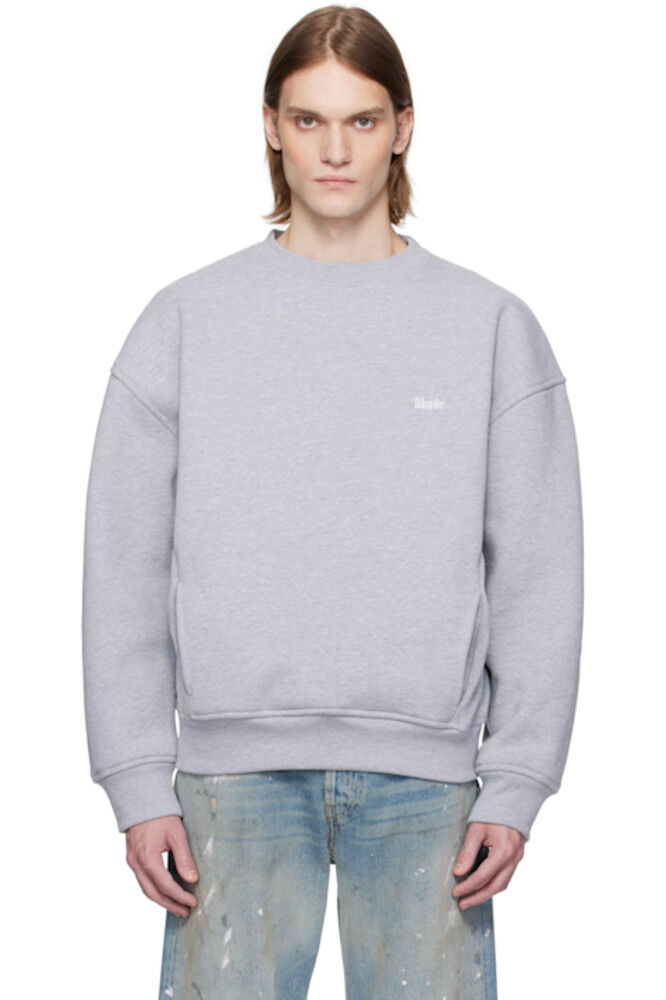 

Серая толстовка Classique с круглым вырезом Rhude