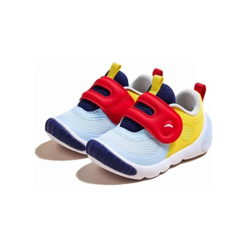 Antakids Низкие детские кроссовки Water Sky Blue/Durian Yellow/Classic Red — фото 4