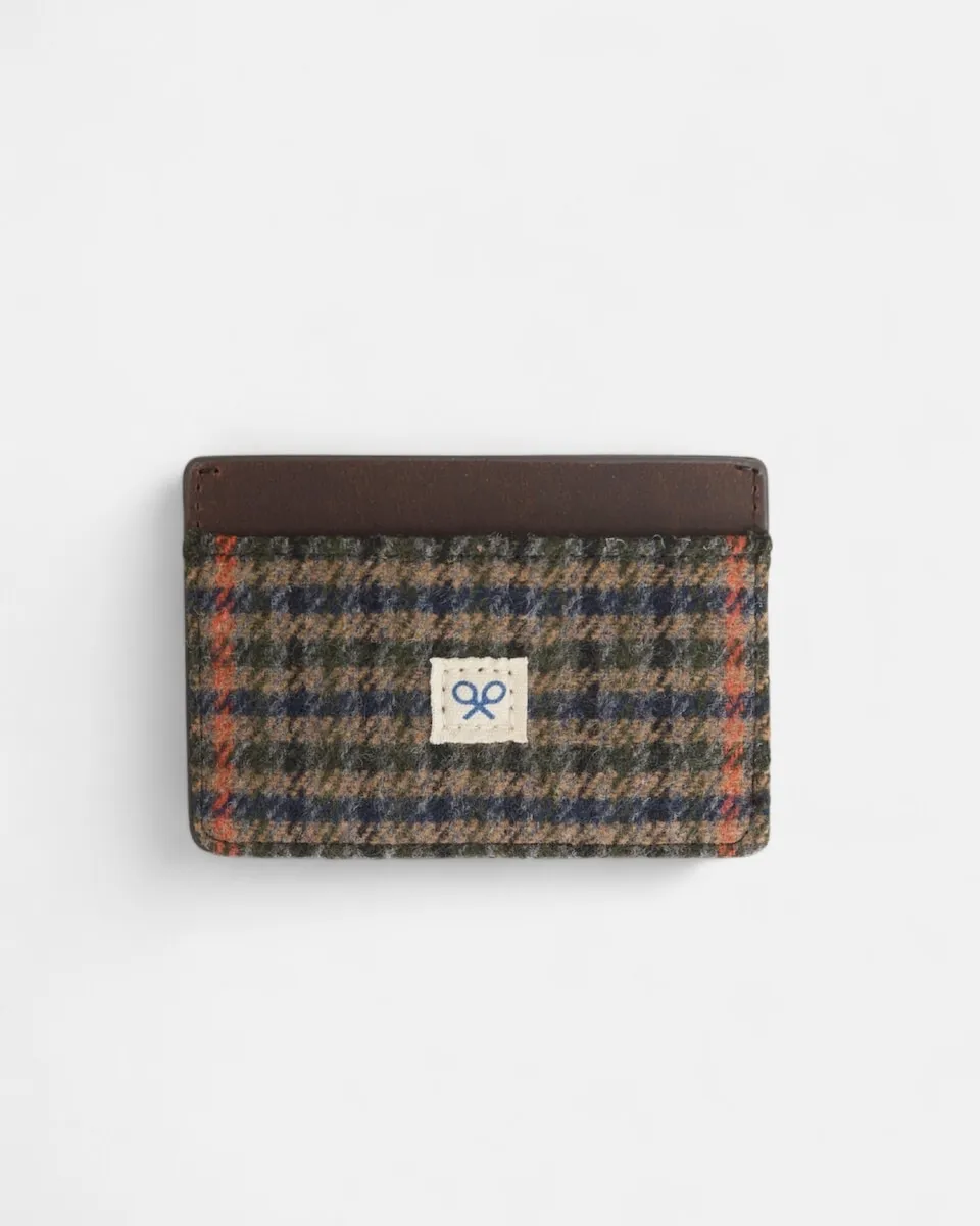 

Мужской кошелек из кожи с плетением в коричневую клетку Silbon