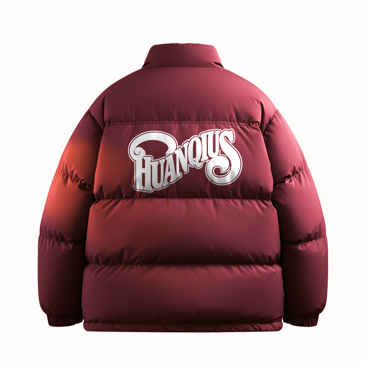 

Пуховик Unisex с воротником стойкой утепленный HUANQIU, burgundy