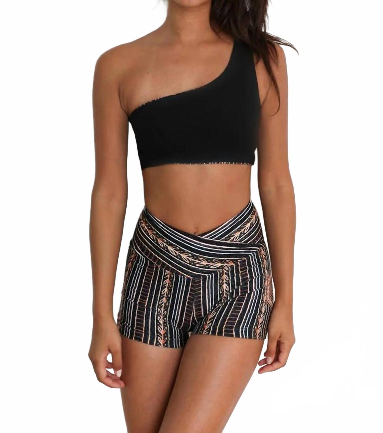 

Топ с одним плечом в принте зефир WOLVEN, Zephyr Print