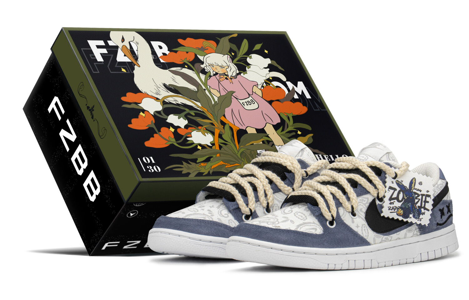 

Кроссовки Nike Dunk Skateboard Shoes Women's Low-Top Purple Black
