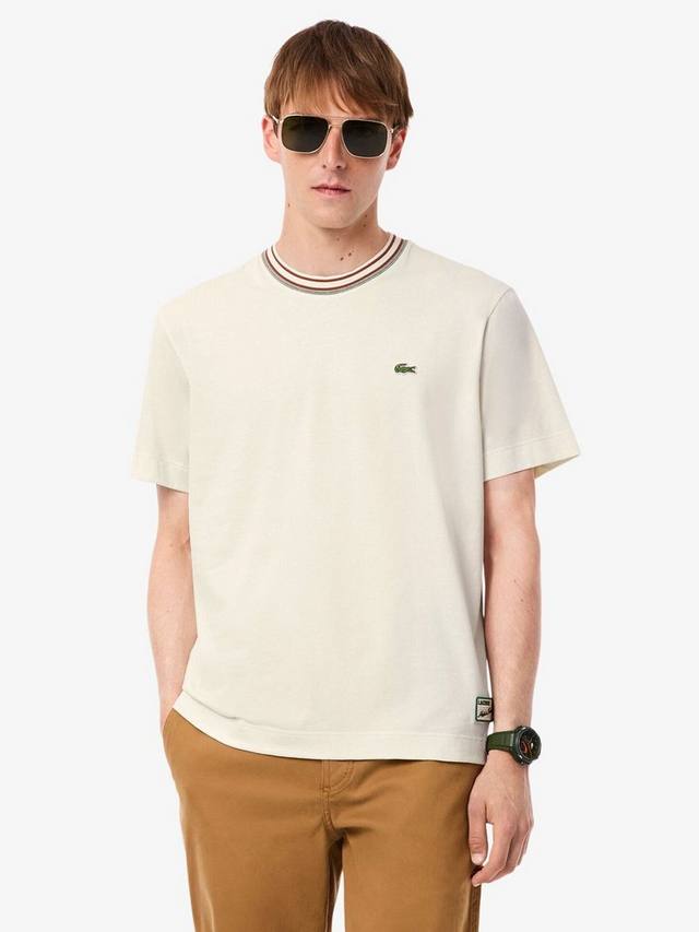 

Хлопковая футболка для возвращения в офис Lacoste