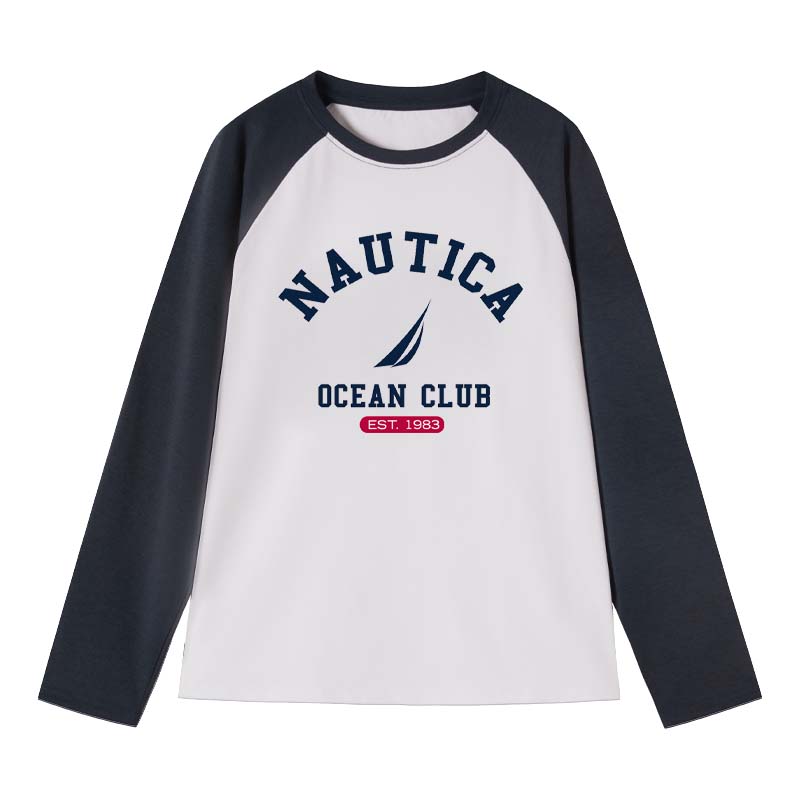 

Лонгслив футболка осень подростки NAUTICA, белый