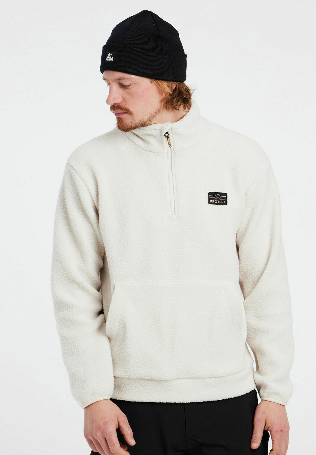 

Флисовая толстовка 1/4 Zip Protest, цвет kitoffwhite