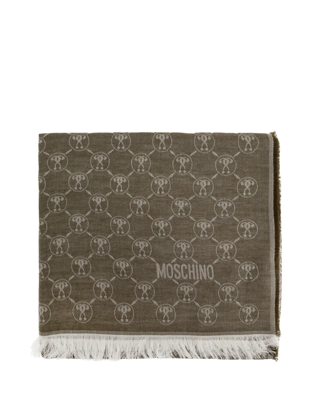 

Шарф с логотипом Moschino, зеленый