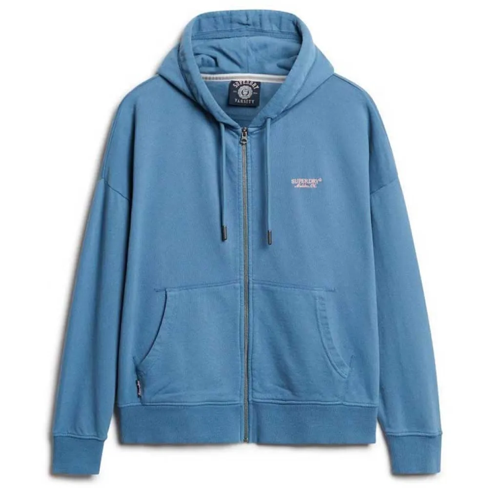 

Толстовка Superdry Essential Logo Gd half zip, синий