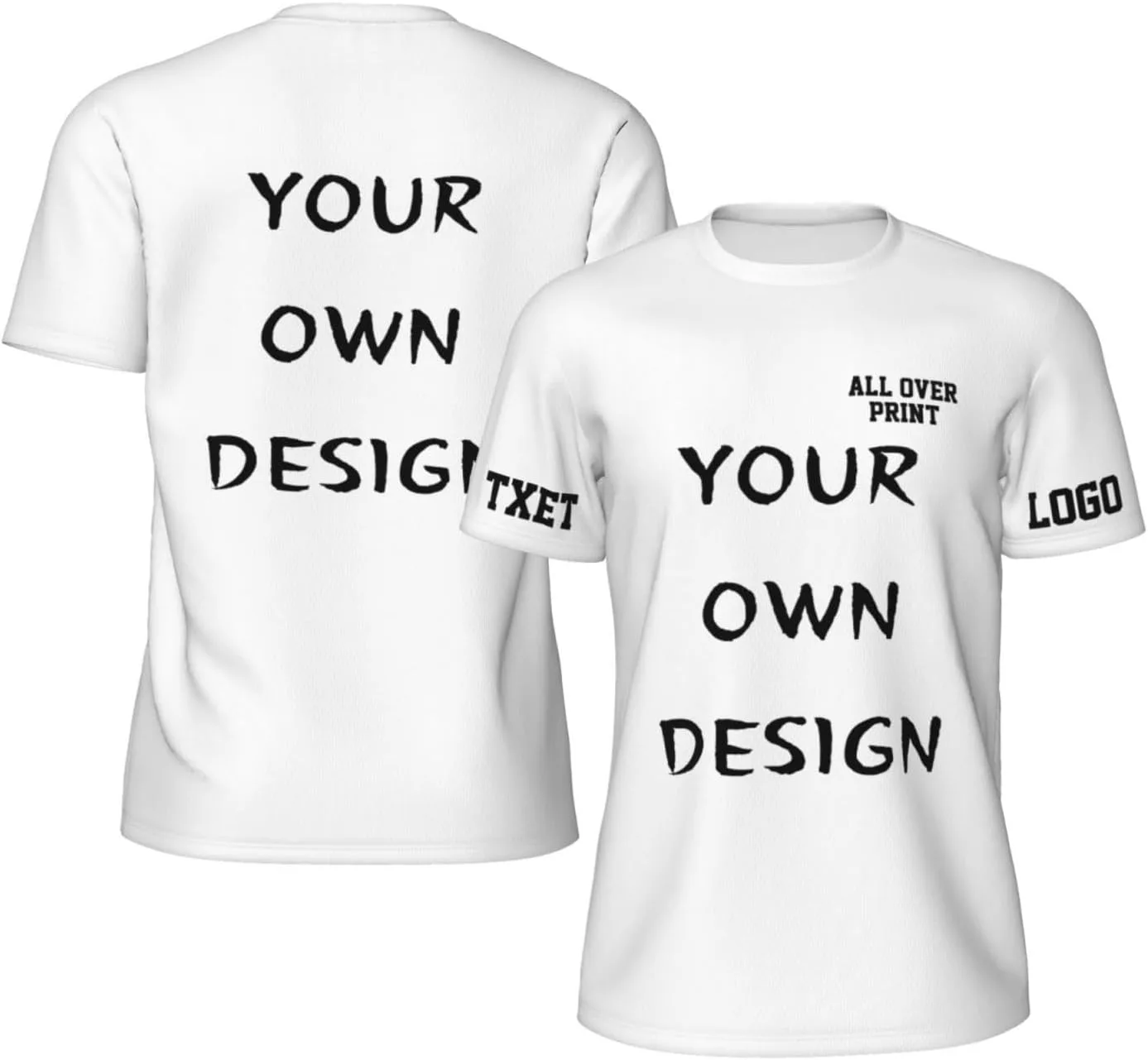 

Футболка с принтом на 4 сторонах для мужчин