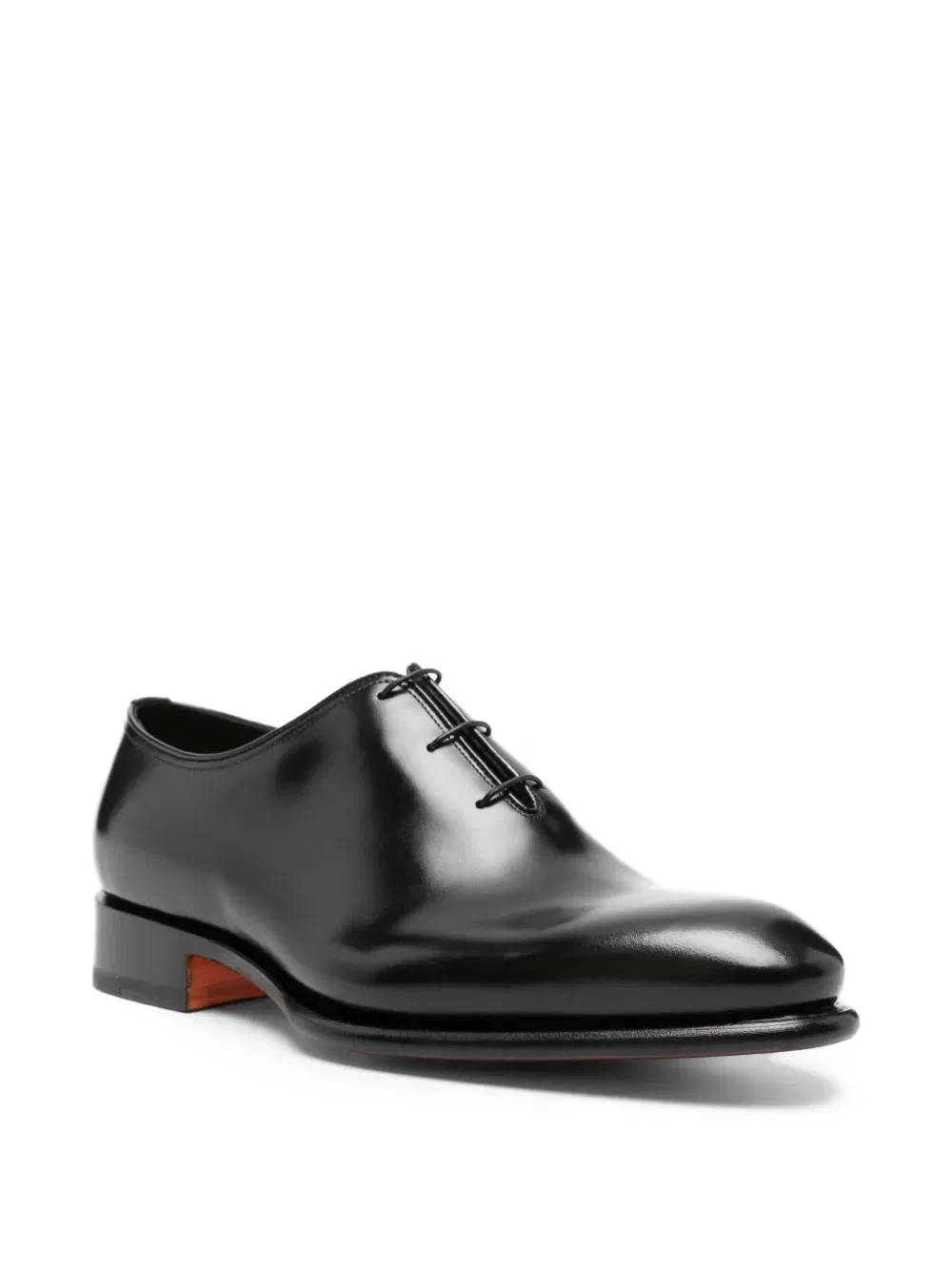 Оксфордские туфли на шнуровке Santoni, черный — фото 2
