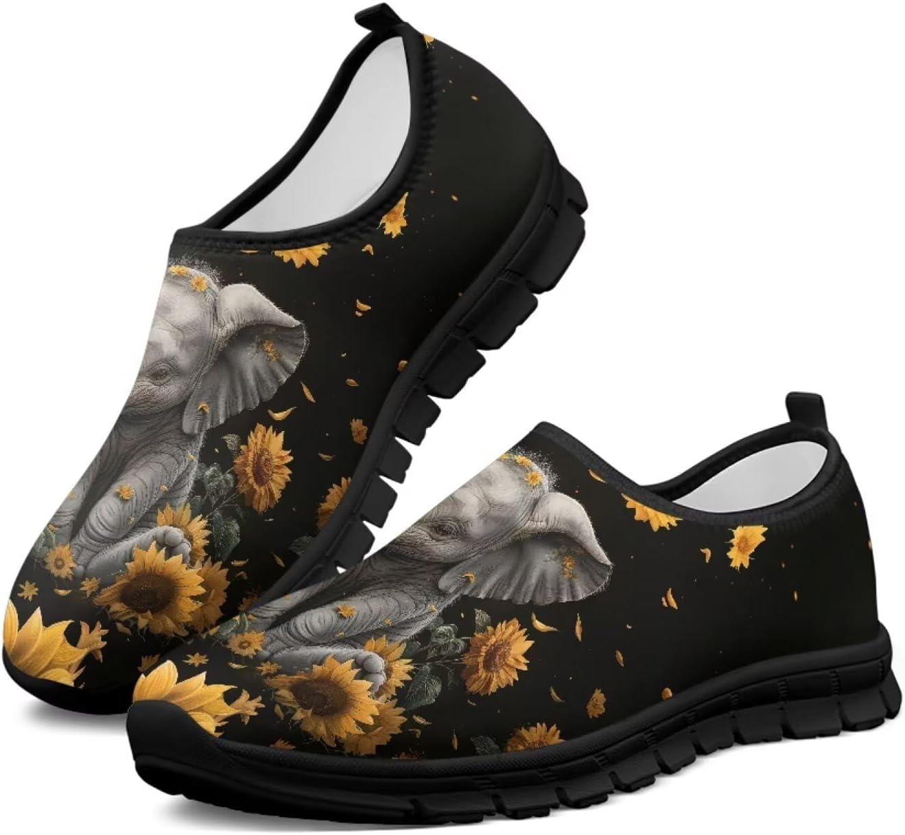 

Мужские слипоны Howilath, дышащие кроссовки с черной подошвой, для треккинга, легкая спортивная обувь для шопинга и походов