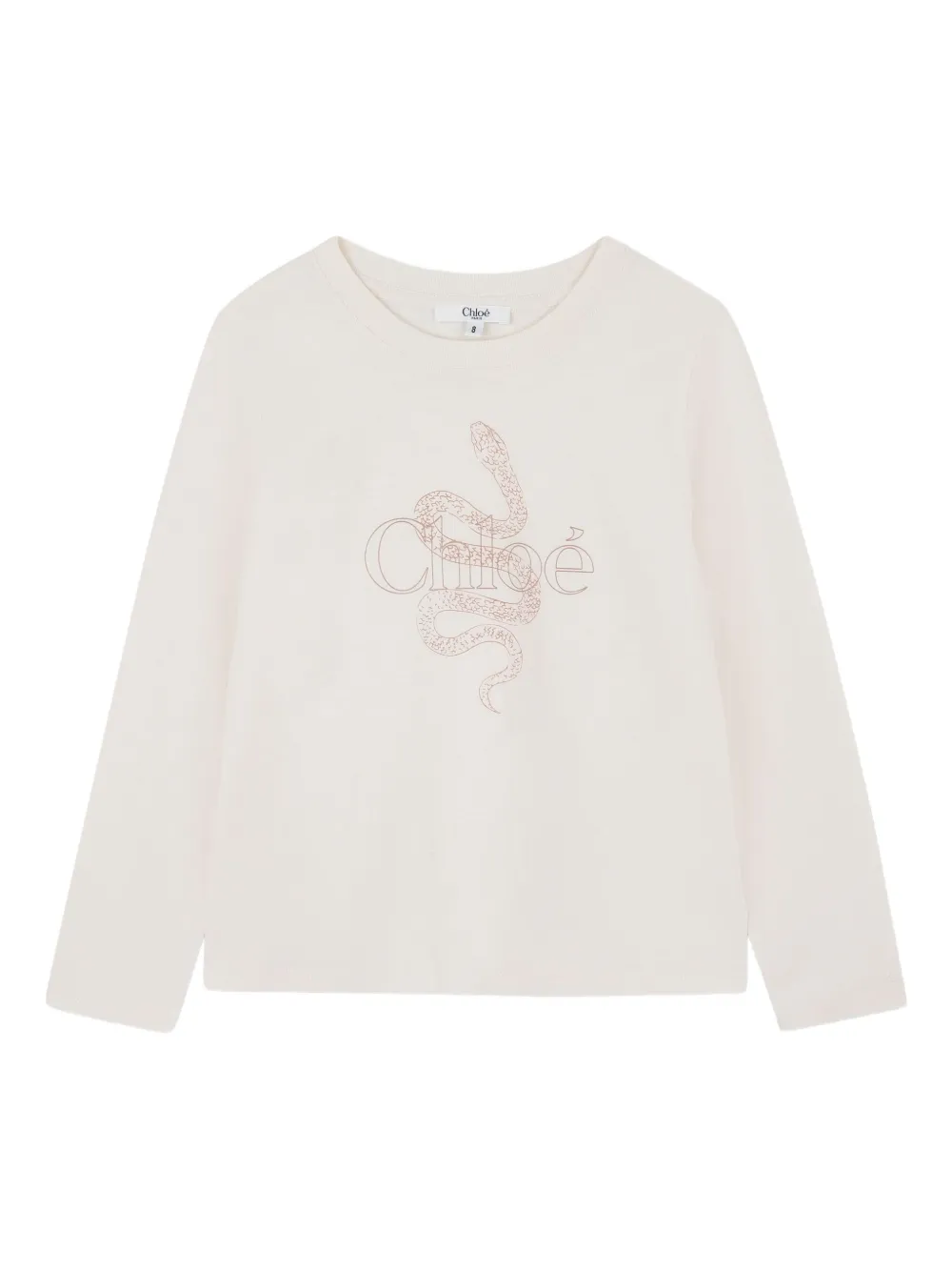 

Футболка с принтом Chloé Kids, белый
