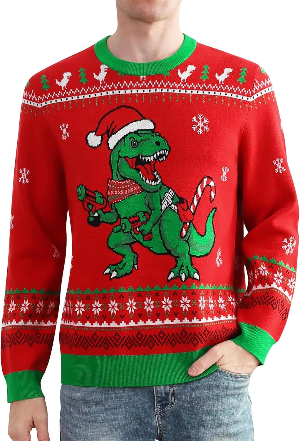 

Runhit свитер Ugly Christmas для мужчин и женщин, смешной рождественский пуловер