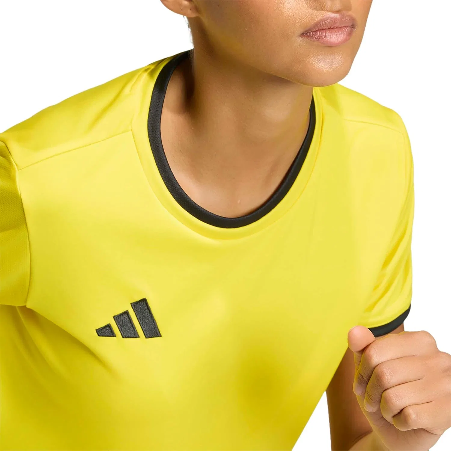 Футболка женская adidas, Team Yellow/Black — фото 4