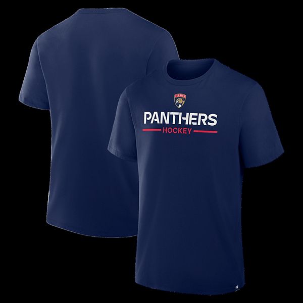 

Мужская футболка Florida Panthers Authentic Pro Primary в синем цвете Fanatics