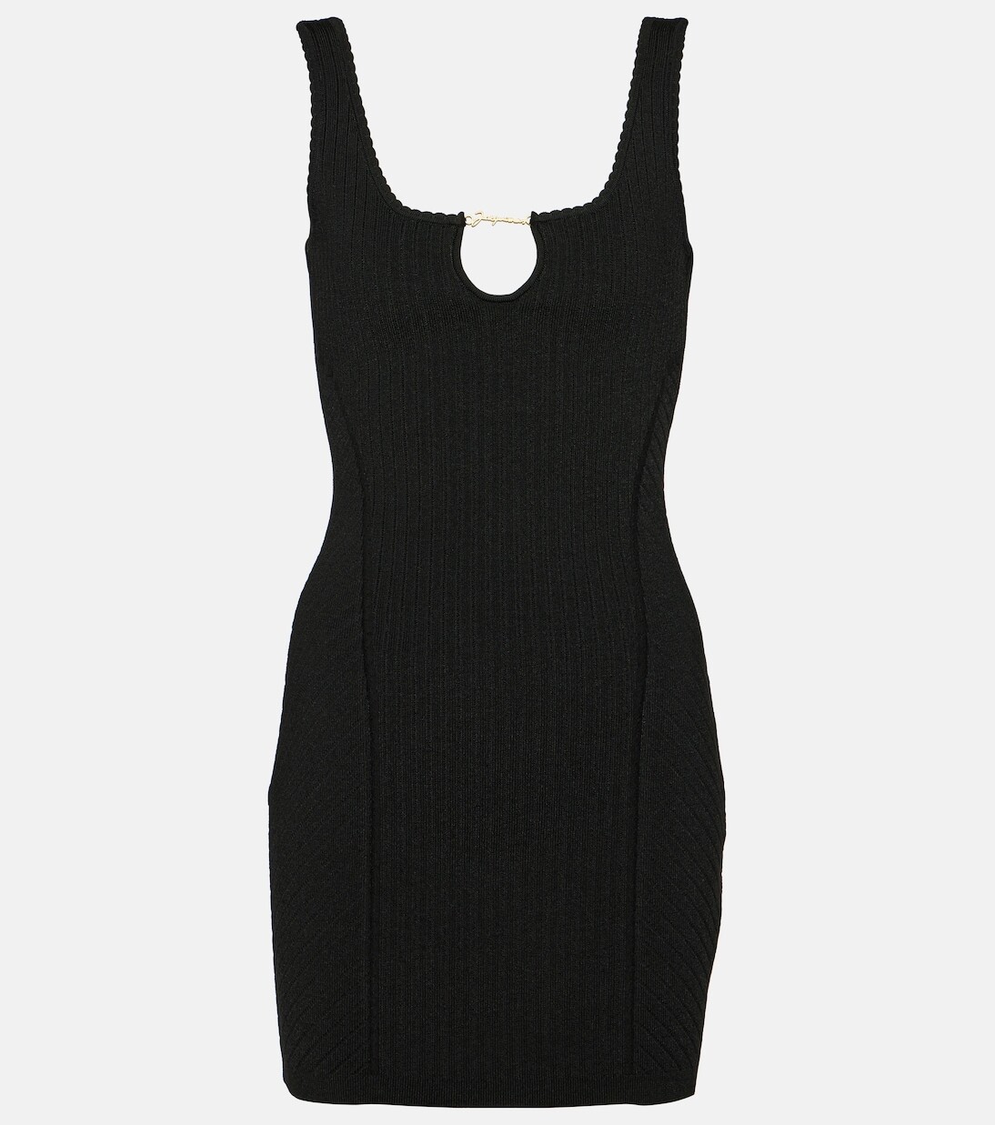 

Мини-платье la mini robe sierra в рубчик Jacquemus, черный