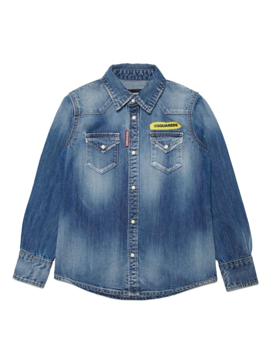 

Dsquared2 джинсовая рубашка на кнопках, синий