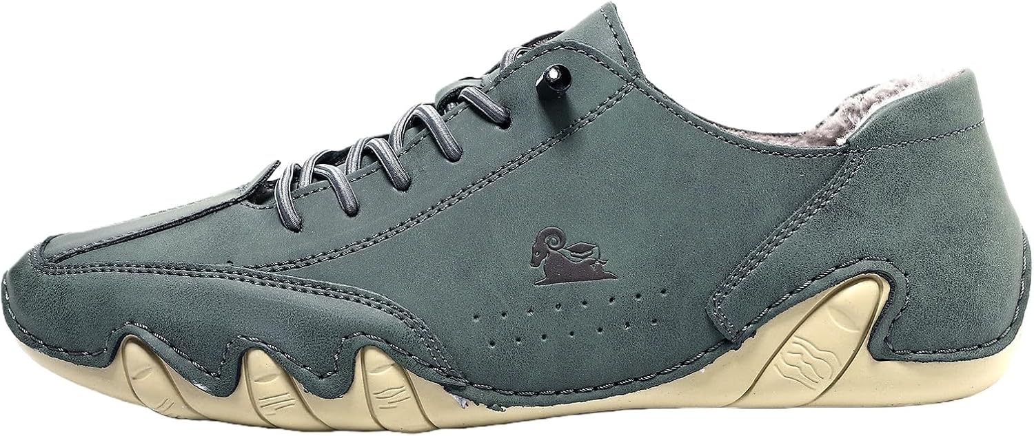 

Мужские и женские кожаные туфли, модные водонепроницаемые нескользящие ботинки на шнуровке, высокие чукка, легкие кроссовки для улицы Baxtayel, зеленый