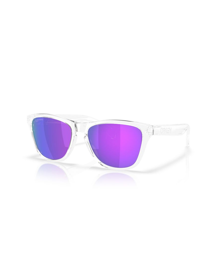 

Мужские круглые солнцезащитные очки, Frogskins S OO9508 Oakley, Polished Clear, Violet