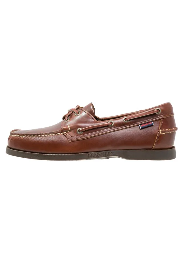Вощеные лодочные туфли docksides portland Sebago, Brown