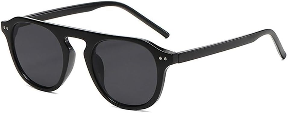 

Ретро-солнцезащитные очки с квадратными заклепками для мужчин, модные темно-зеленые, с защитой от УФ-излучения UV400, трендовые женские солнцезащитные очки SKFGNX, Black Gray