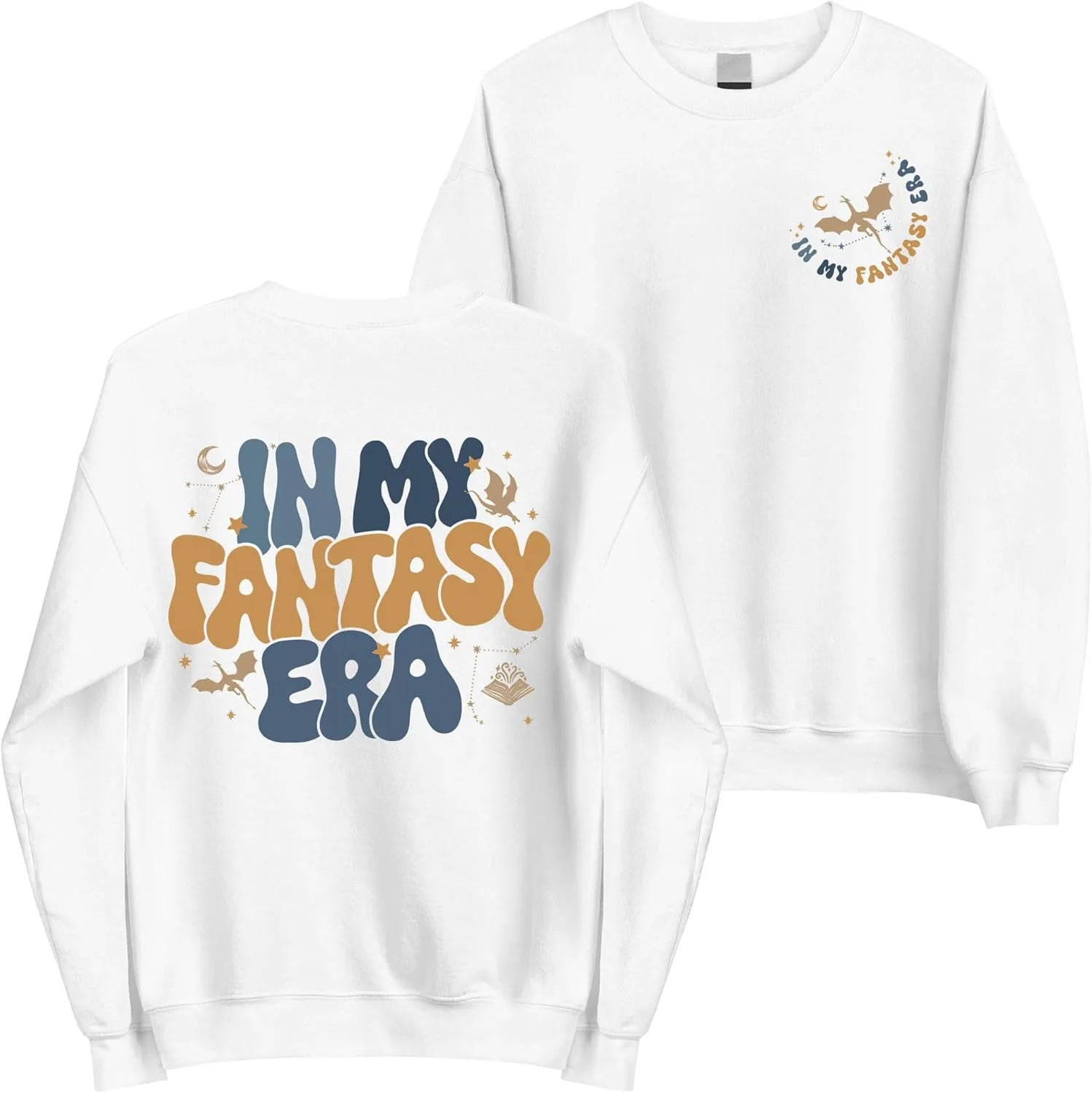 

Свитшот My Fantasy Era с двусторонним принтом Groovy Graphic MadalenStore