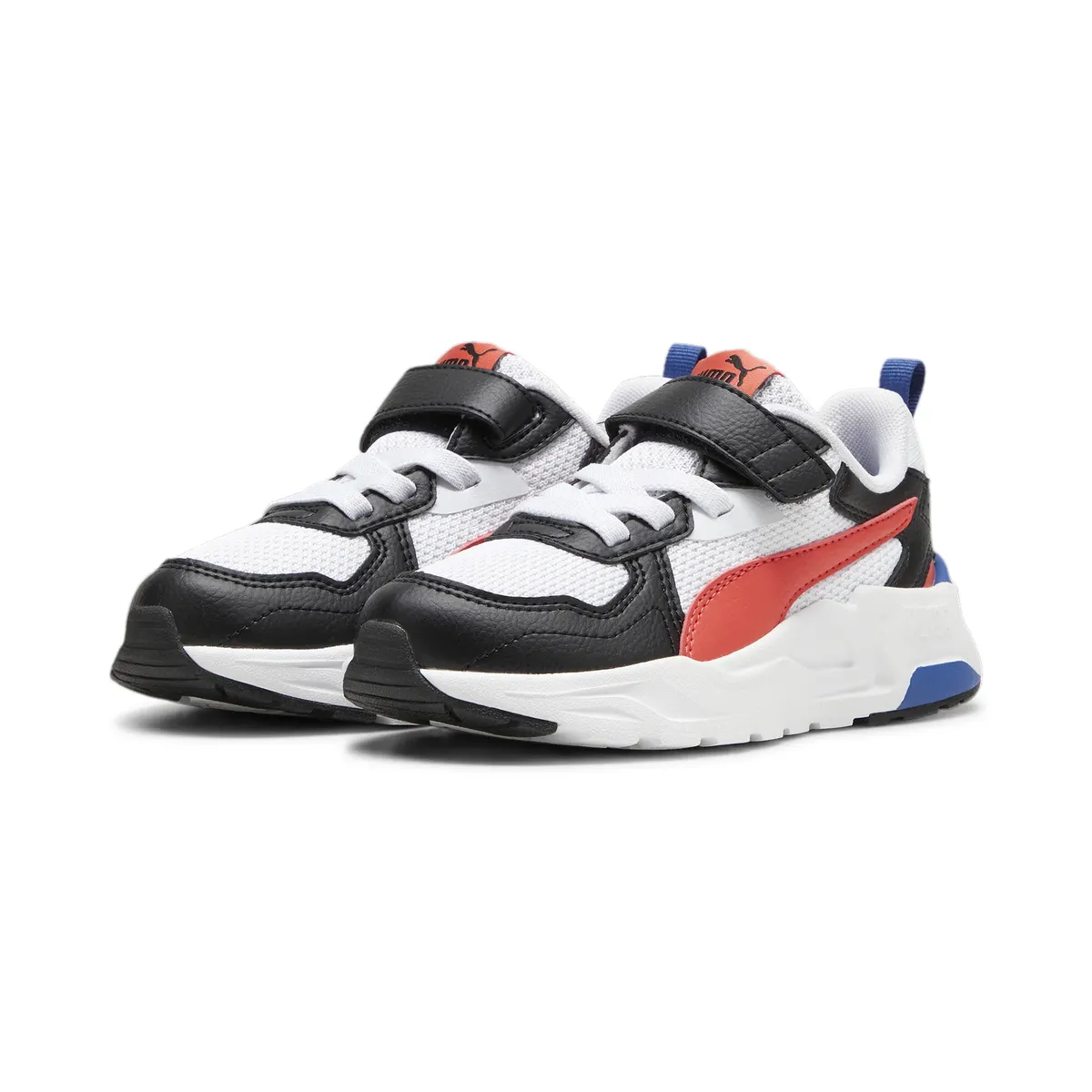 

Кроссовки PUMA "TRINITY LITE AC+ PS", цвет Puma White-Active Red- Puma Black