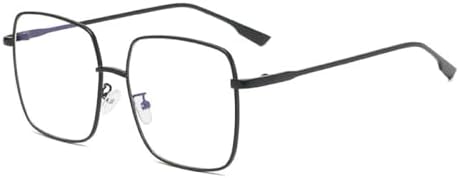 

Женские солнцезащитные очки, мужские винтажные солнцезащитные очки большого размера, модные женские очки унисекс, металлическая оправа, защита от УФ-излучения UV400 MTZJH, Black Clear