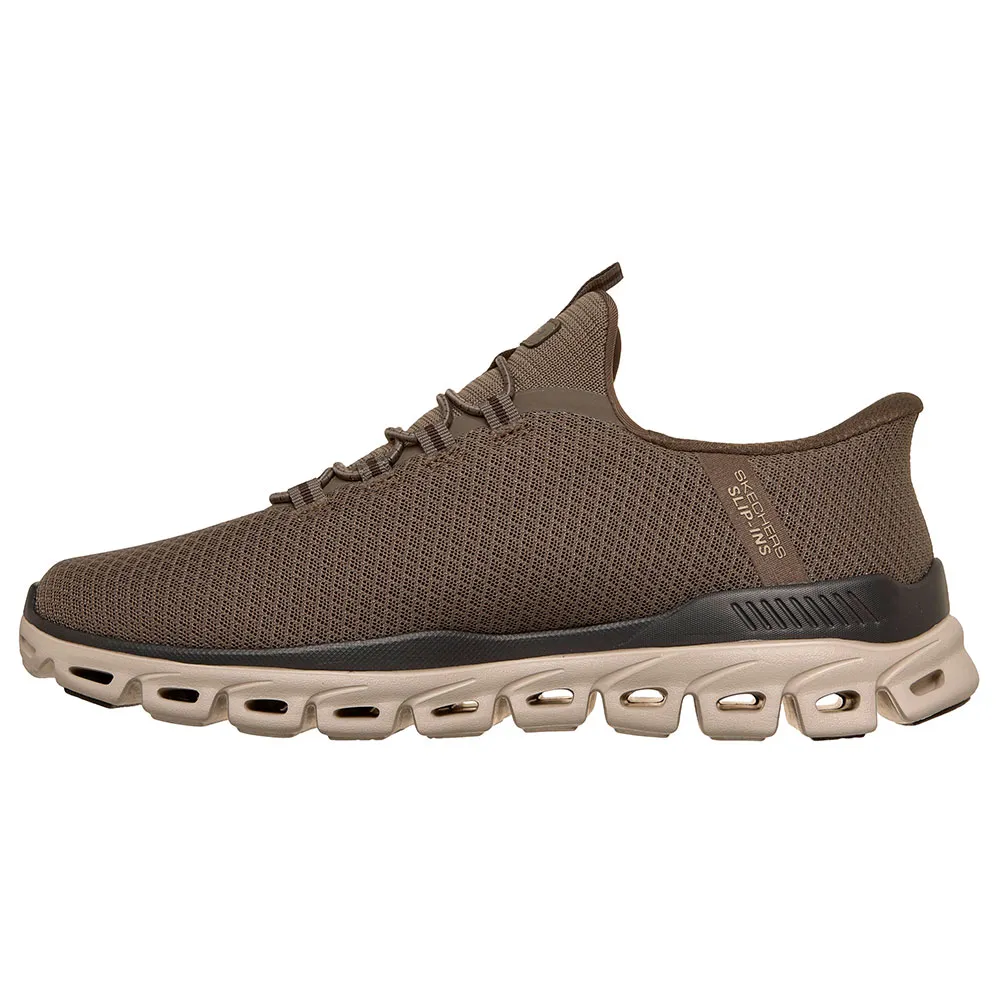 Кроссовки Skechers Glide Step Noxus slip-on shoes, коричневый — фото 3