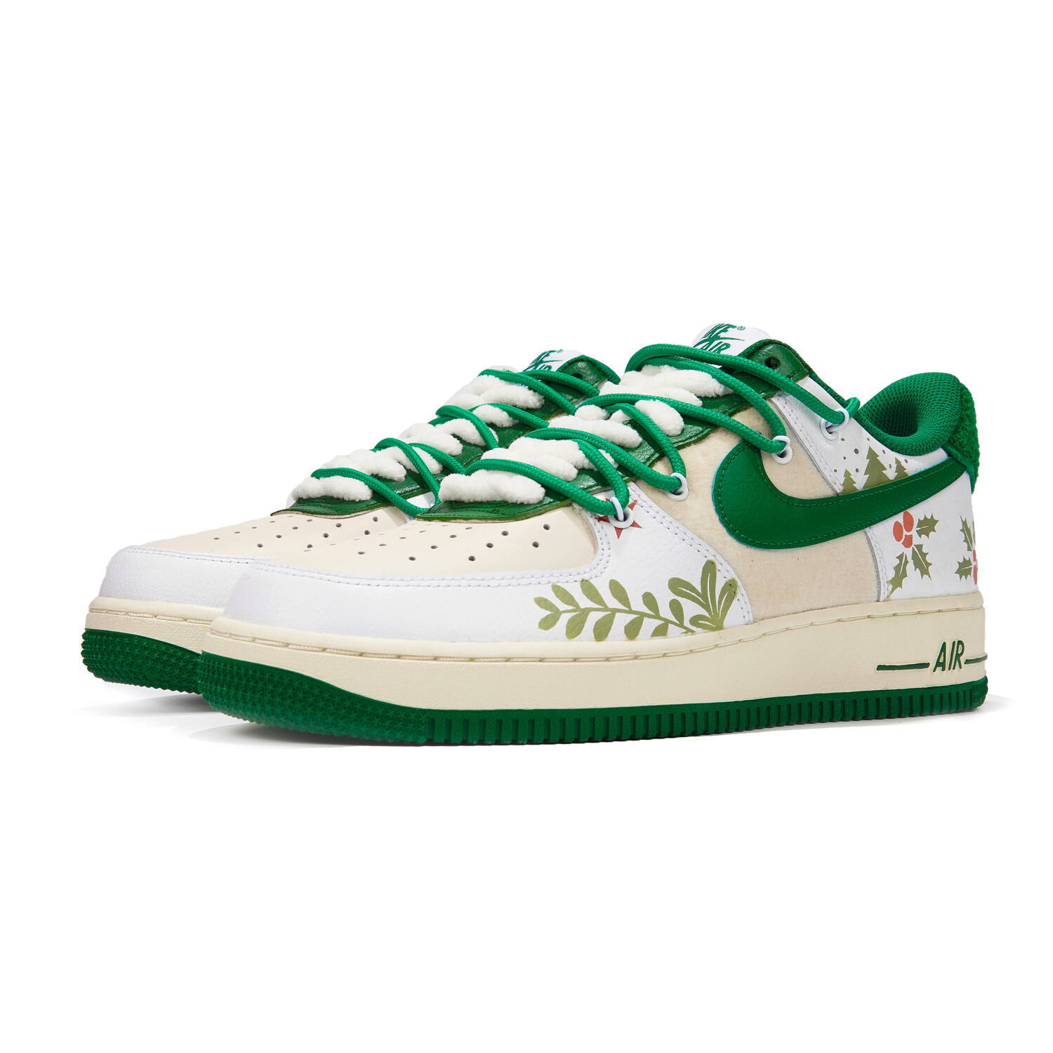 

Кроссовки Nike Air Force 1 Skateboard Shoes Men Low-Top White Green