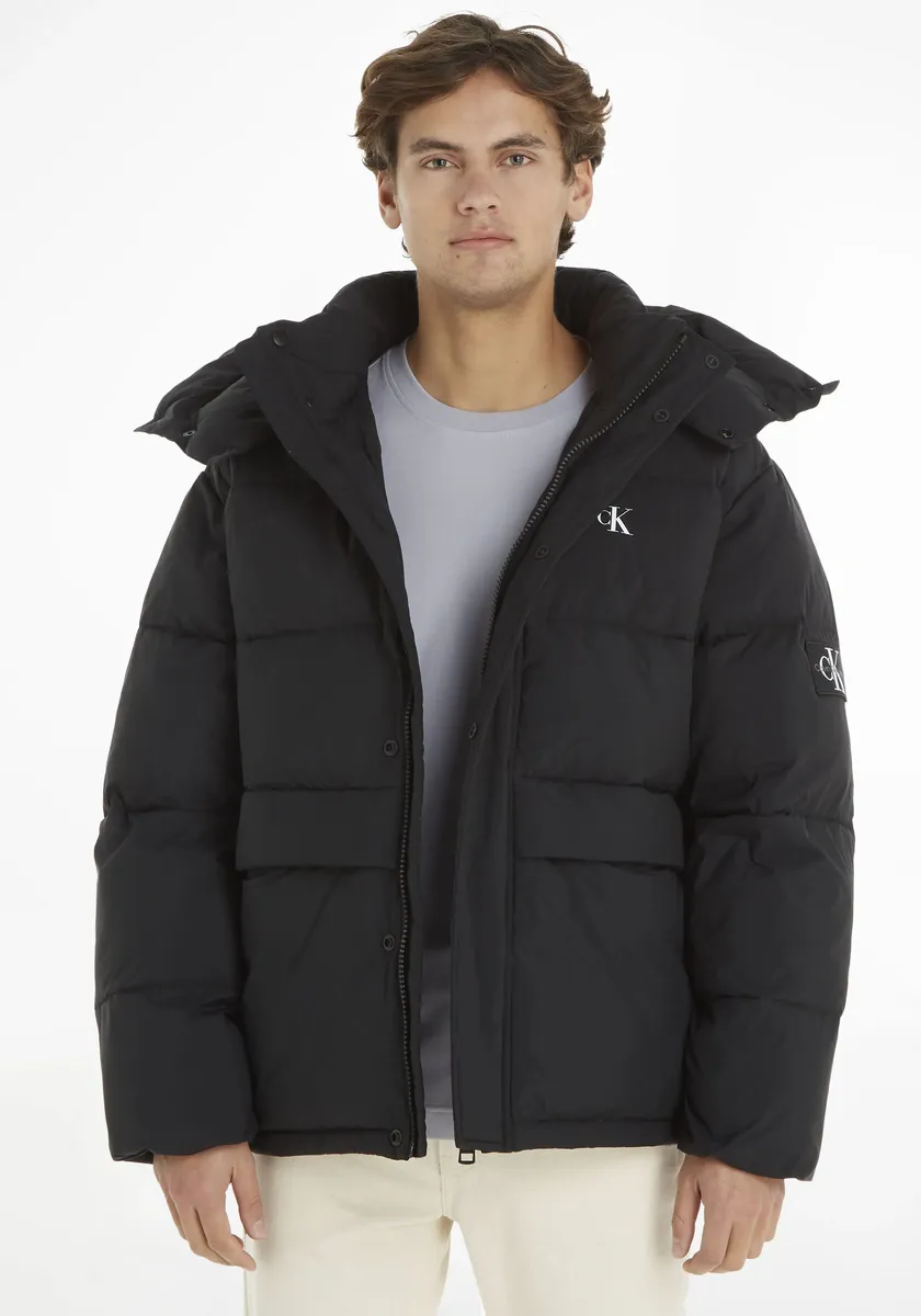 

Стеганая куртка Calvin Klein Jeans "ESS NON DOWN RELAXED JACKET", с капюшоном, цвет Ck Black