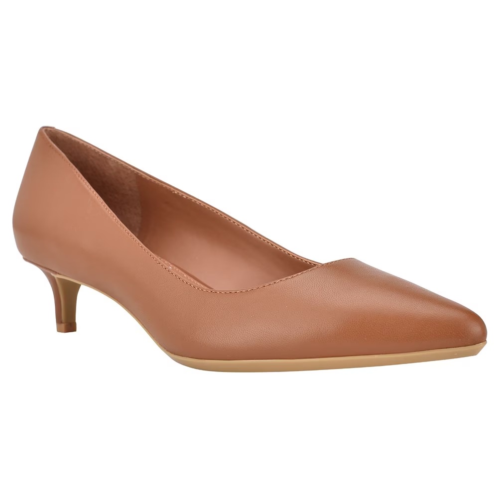 Туфли на каблуке Gabrianna pump Calvin Klein, cognac leather