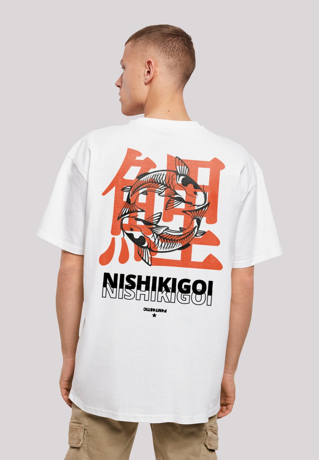 

Футболка с принтом NISHIKIGOI KOI JAPAN GRAFIK F4NT4STIC, белый