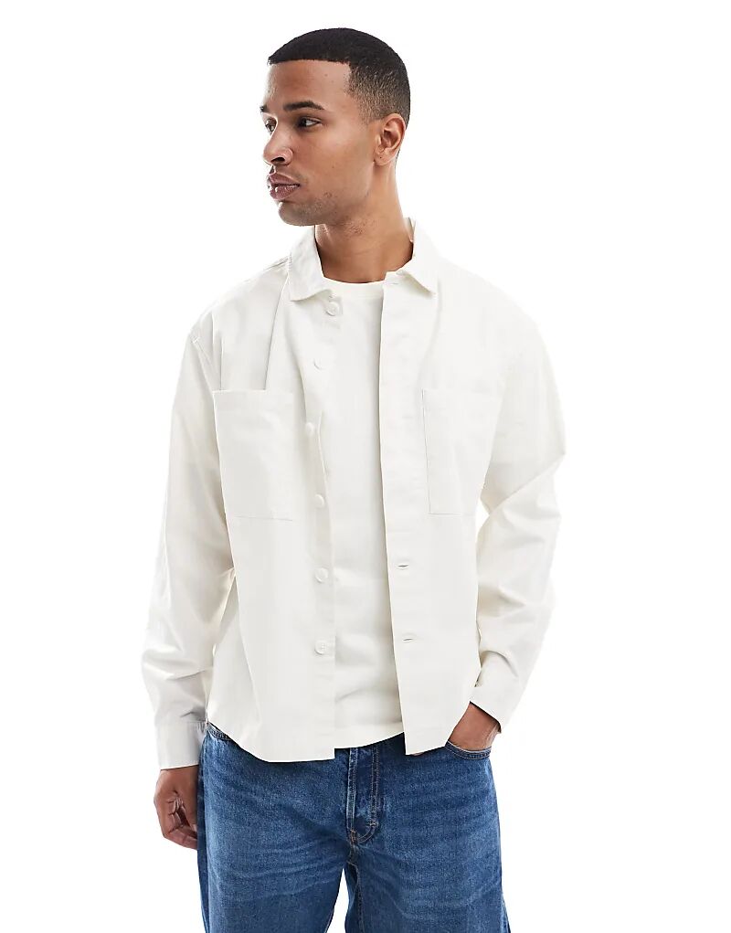 

Рубашка Farah с длинными рукавами бежевого цвета