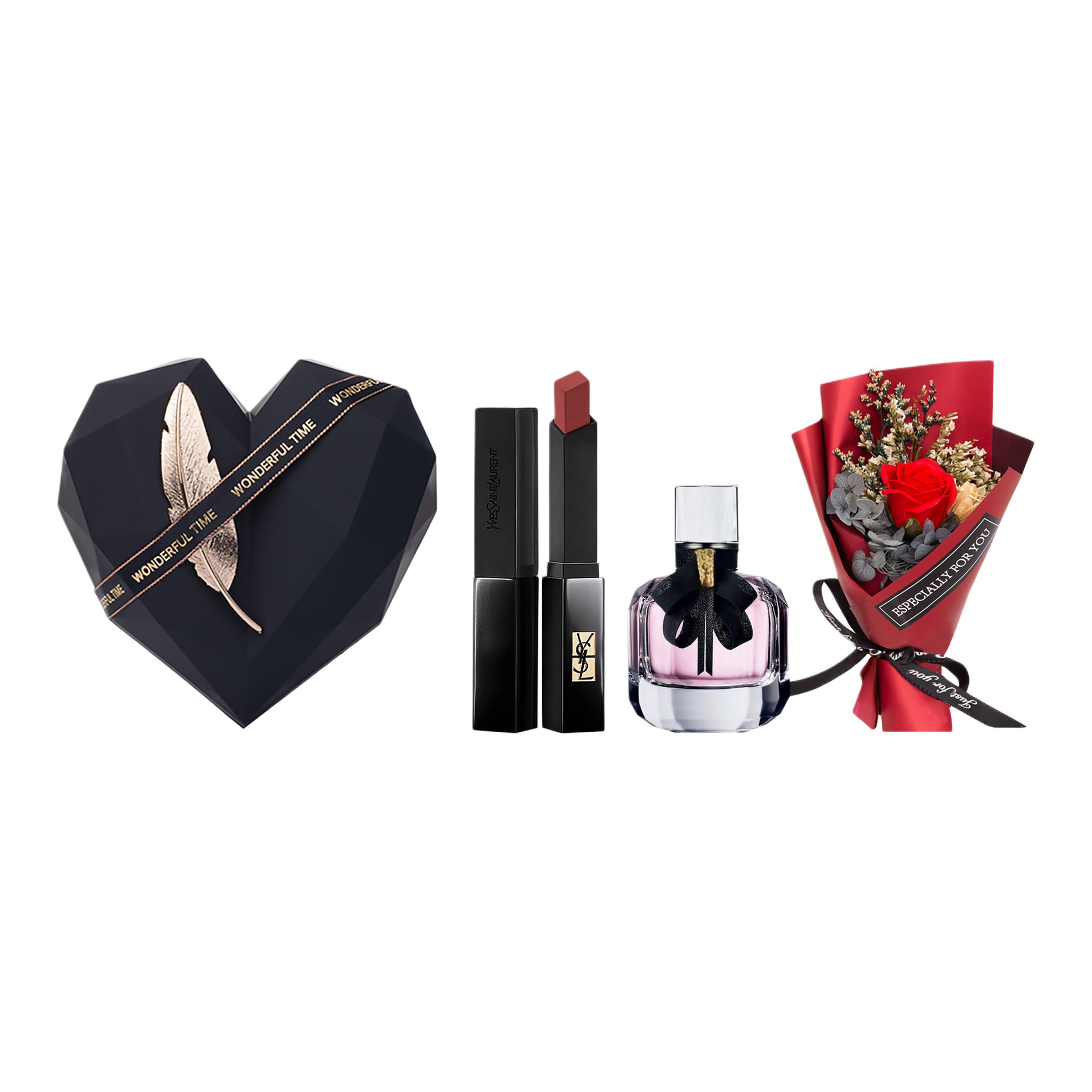 

SAINT LAURENT Набор косметики Gold Bar в коробке Starry Sky Rose, легко растушевывается, матовый, стойкий