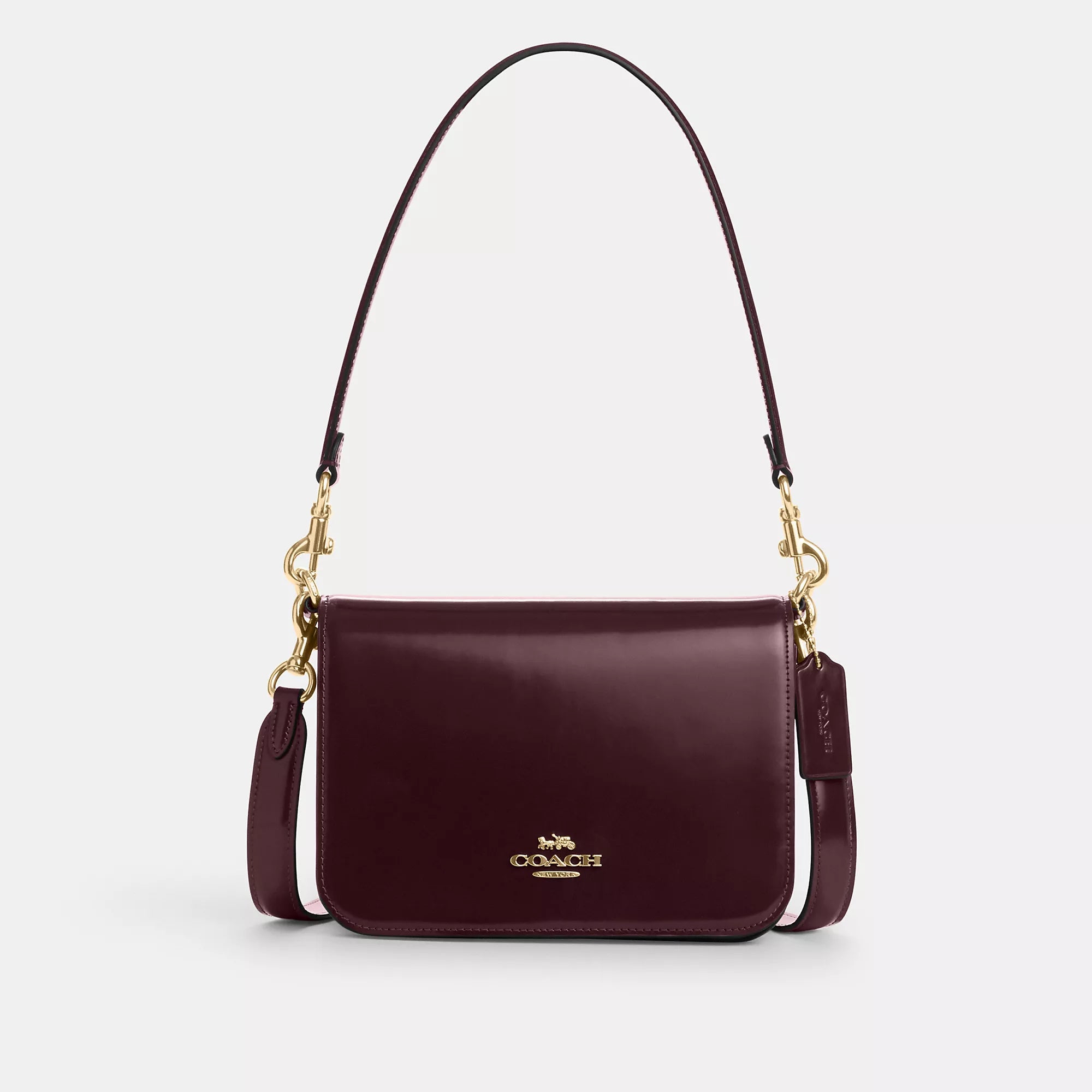 

Сумка Куинн от Coach Outlet, цвет gold/merlot