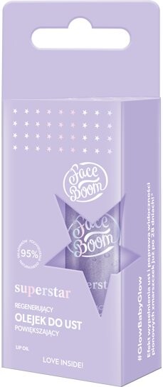 

Регенерирующее масло для губ, придающее объем и объем FaceBoom, SuperStar