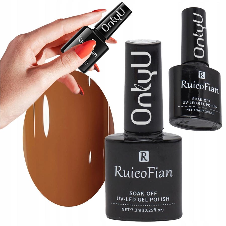 

ЛАК ДЛЯ НОГТЕЙ AUTUMN PUMPKIN HYBRID С ГЛЯНЦЕМ-ЛАКОМ OnlyU/L087
