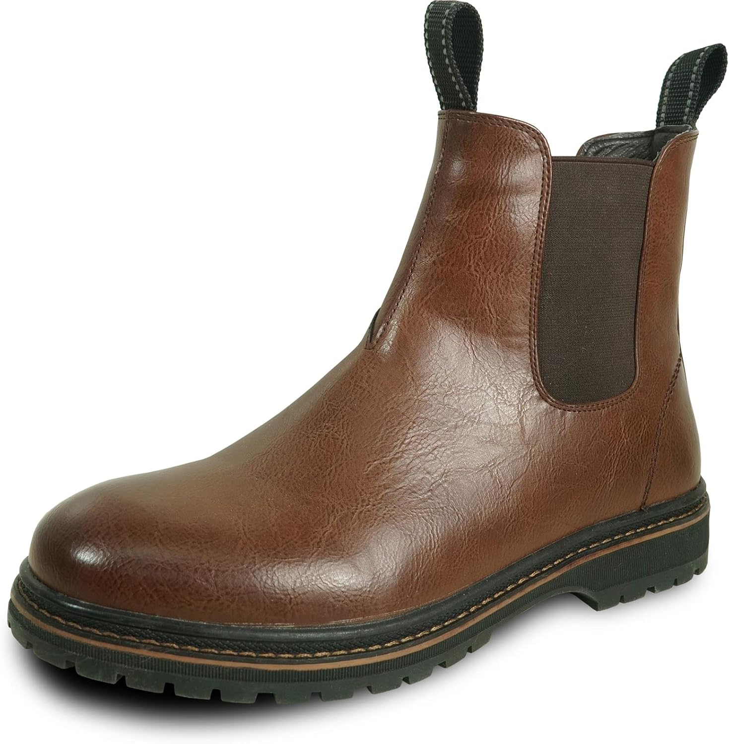 

Мужские водонепроницаемые зимние сапоги MARK с мехом, двойной молнией, двойной вставкой-гобером или на липучке, черные и коричневые, размеры 7-13 Bravo!