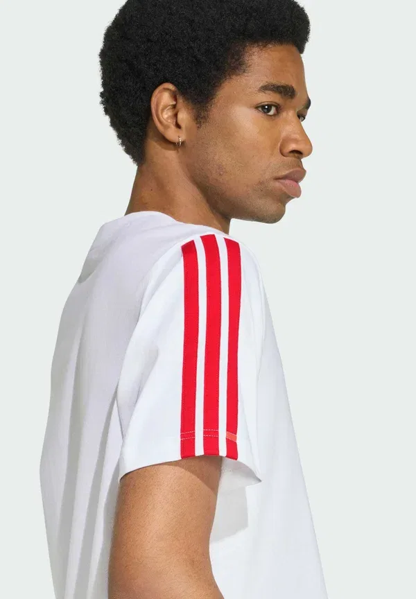 Футболка Adidas Performance Sl benfica dna t-shirt club wear, белый — фото 4