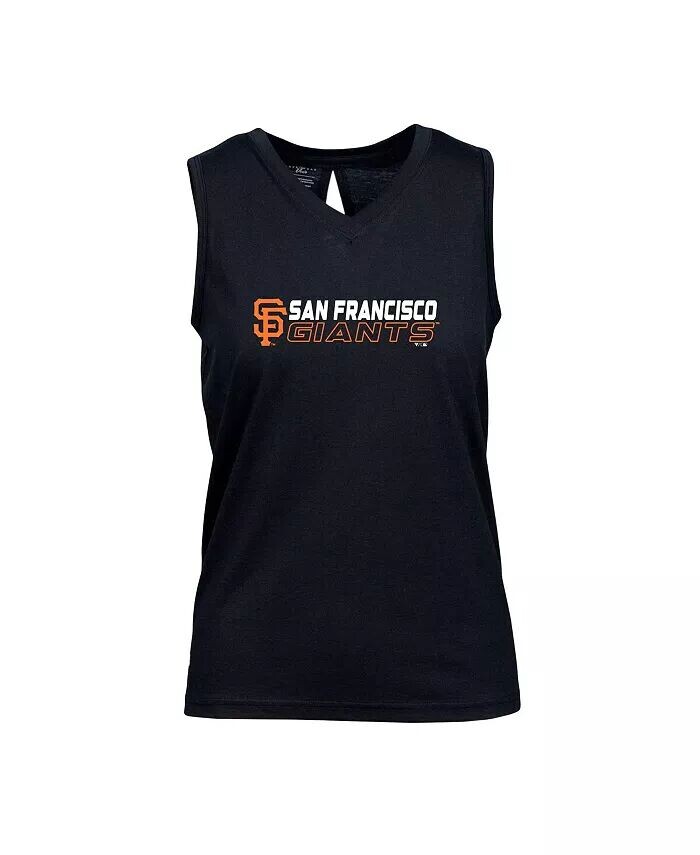 

Черная женская майка San Francisco Giants Paisley Chase с V-образным вырезом Levelwear