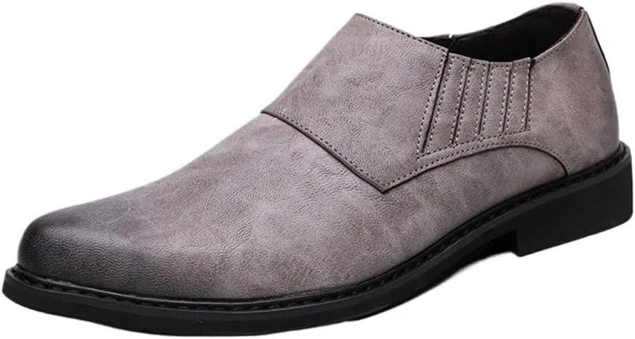 Лоферы кожаные мужские Formal Shoes, серый UOPYNE