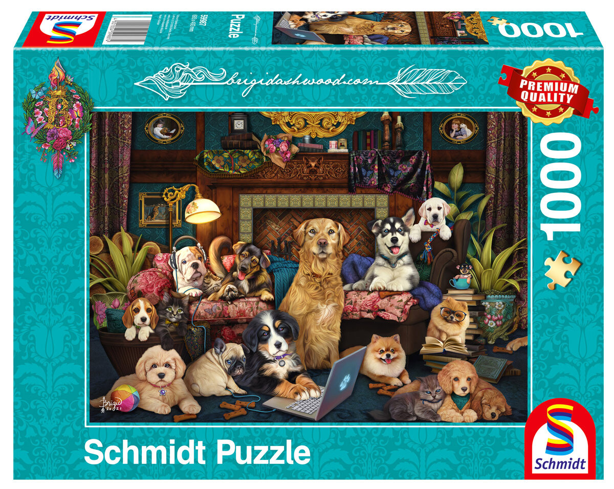 

Шмидт, пазл Бриджит Эшвуд, Fireside Meeting, 1000 шт. Schmidt